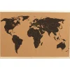 Gifi Tableau mémo liège carte du monde