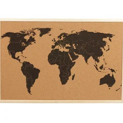 Gifi Tableau mémo liège carte du monde