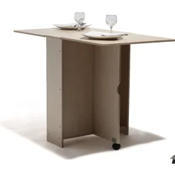 Gifi Table d appoint pliante beige Sonoma
