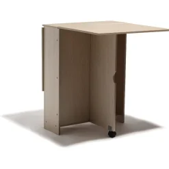 Gifi Table d appoint pliante beige Sonoma