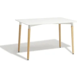 Gifi Table repas Bergen blanc 6 couverts
