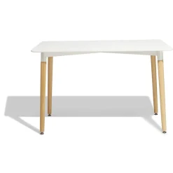 Gifi Table repas Bergen blanc 6 couverts