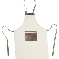Gifi Tablier ajustable marron beige