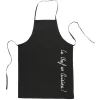 Gifi Tablier avec poche noir Le chef en cuisine