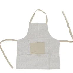 Outlet Gifi Tablier blanc cassé motifs aztèque