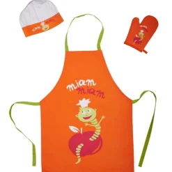 Gifi Tablier toque et manique enfant Miam miam