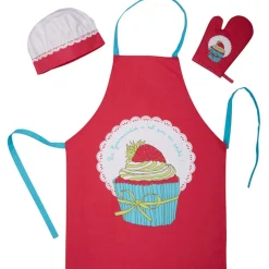 Gifi Tablier toque et manique enfant Cupcake