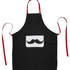 Gifi Tablier torchon et gant de cuisine design moustaches