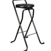 Gifi Tabouret de bar pliant noir
