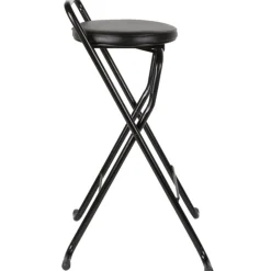 Gifi Tabouret de bar pliant noir