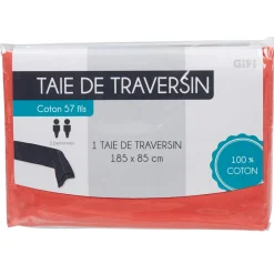 Gifi Taie de traversin corail
