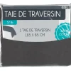 Gifi Taie de traversin grise foncé
