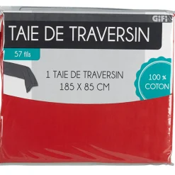 Gifi Taie de traversin rouge