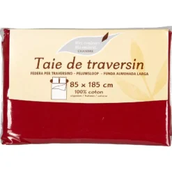 Gifi Taie de traversin rouge 85x185