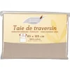 Gifi Taie de traversin taupe 85x185