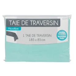Gifi Taie de traversin vert d eau