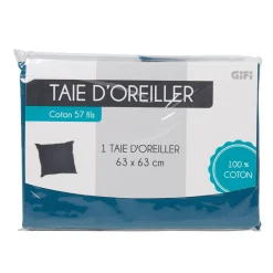 Gifi Taie d oreiller bleu gris