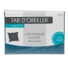 Gifi Taie d oreiller bleu gris avec volant