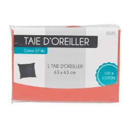 Gifi Taie d oreiller corail