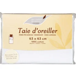 Gifi Taie oreiller blanc 63x63