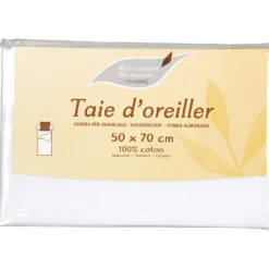 Gifi Taie oreiller blanc 50x70