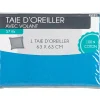 Gifi Taie oreiller bleu avec volant