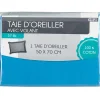 Gifi Taie oreiller bleu avec volant