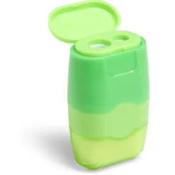 Taille crayon gomme 2en1 bleu ou vert*Gifi New
