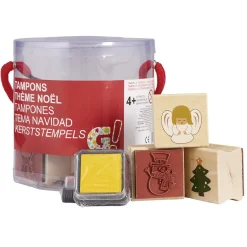 Gifi Tampon de Noël en bois x8