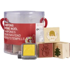 Gifi Tampon de Noël en bois x8