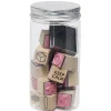 Tampon en bois X20 et encre noire*Gifi Outlet