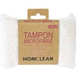 Gifi Tampon microfibre bambou ultra absorbant Homclean