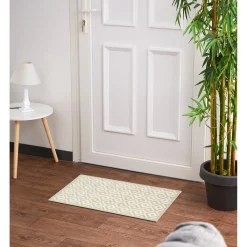 Gifi Tapis anti poussière motif losange beige