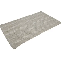 Gifi Tapis déco chenille beige et blanc