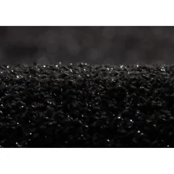 Gifi Tapis déco noir déco fil métallique brillant