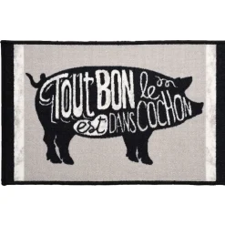 Gifi Tapis de cuisine design cochon format M
