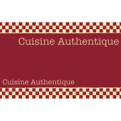 Gifi Tapis de cuisine rouge et blanc