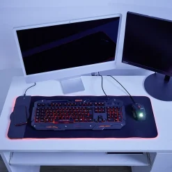 Tapis de souris lumineux avec chargeur induction 80x30cm*Gifi Discount