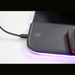 Tapis de souris lumineux avec chargeur induction 80x30cm*Gifi Discount