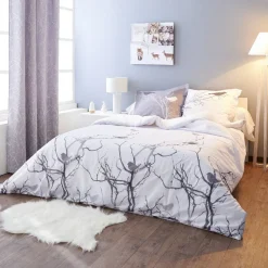 Gifi Tapis effet peau de bête blanc uni