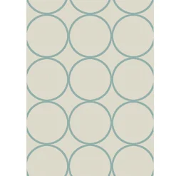 Gifi Tapis effet tissé design Cercles