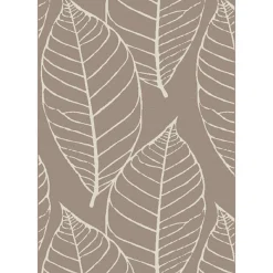 Gifi Tapis effet tissé design Feuilles