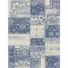 Gifi Tapis effet tissé design fleur