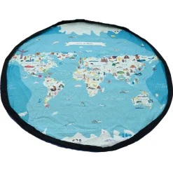 Gifi Tapis enfant 2 en 1 : tapis de jeu double face et sac de rangement