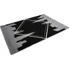 Gifi Tapis géométrique design New York noir et gris