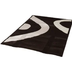Gifi Tapis Light marron et beige motif vague