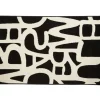 Gifi Tapis noir blanc design lettres