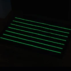 Gifi Tapis phosphorescent noir et blanc