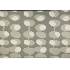 Gifi Tapis polycoton gris design cercles