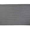 Gifi Tapis polycoton rayé noir bleu